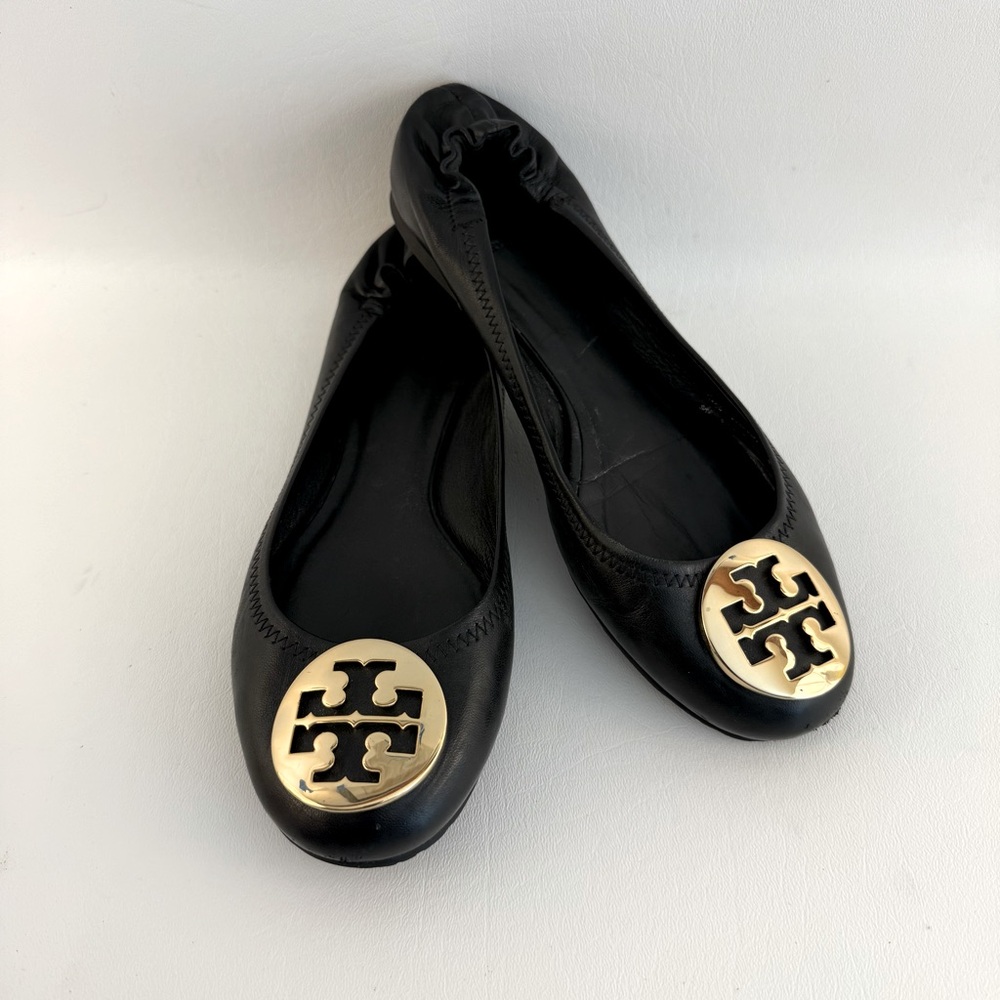 Tory Burch Black Ballet Flats